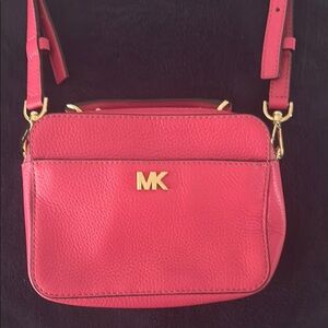 Michael Kors Pink Crossbody Bag with Gold-Tone Hardware